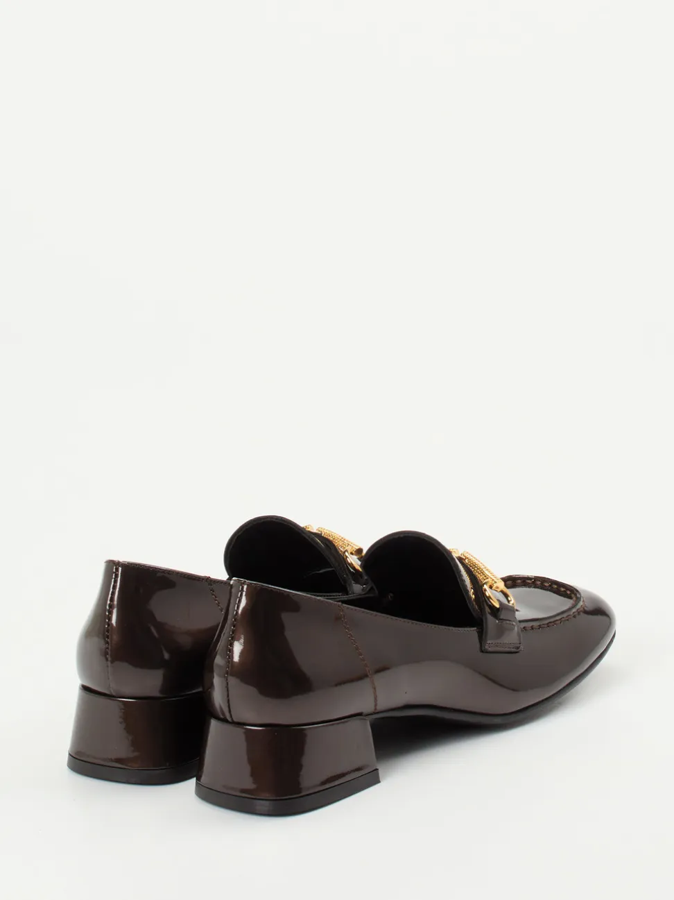 Andrea Puccini – Loafer aus Lackleder Dunkelbraun
