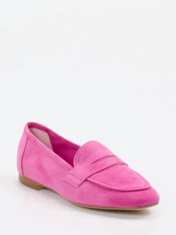 Andrea Puccini – Loafer aus Veloursleder pink