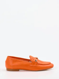 Andrea Puccini – Loafer aus Kalbleder in Orange