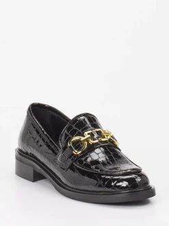 Andrea Puccini – Loafer aus Lackleder Schwarz