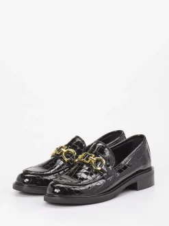 Andrea Puccini – Loafer aus Lackleder Schwarz