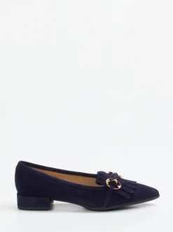 Andrea Puccini – Loafer aus Veloursleder Dunkelblau