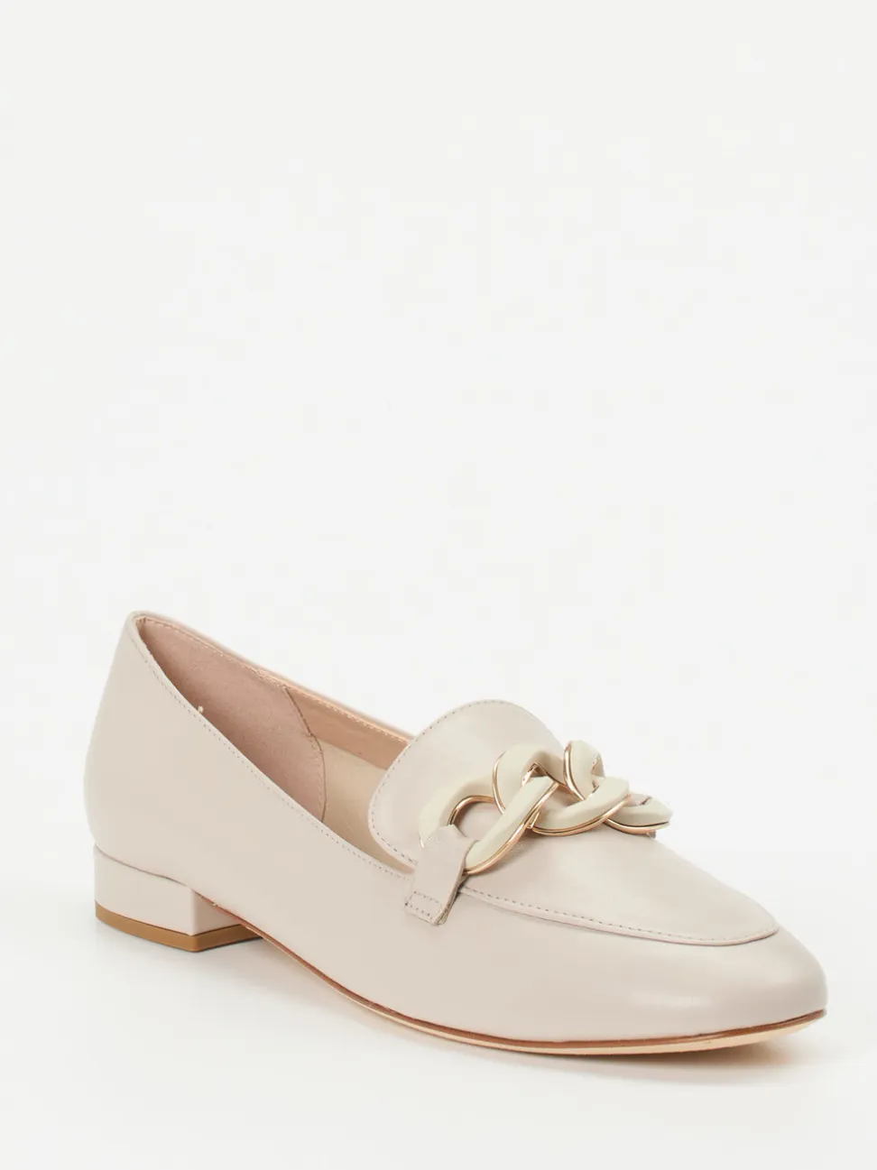 Andrea Puccini – Loafer aus Lammleder in Beige