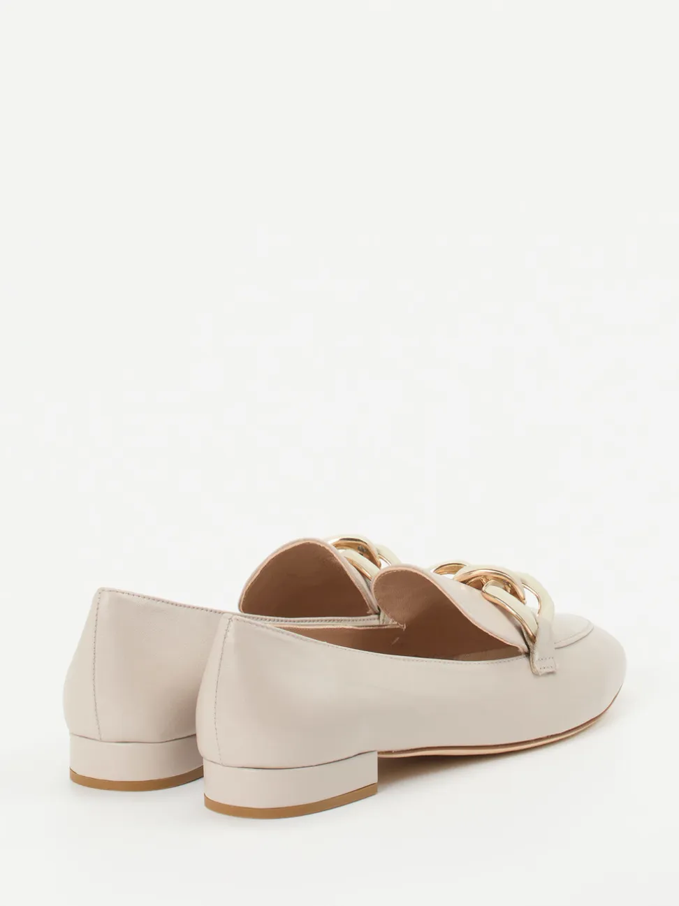 Andrea Puccini – Loafer aus Lammleder in Beige
