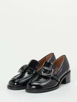 Andrea Puccini – Loafer aus Lackleder Schwarz