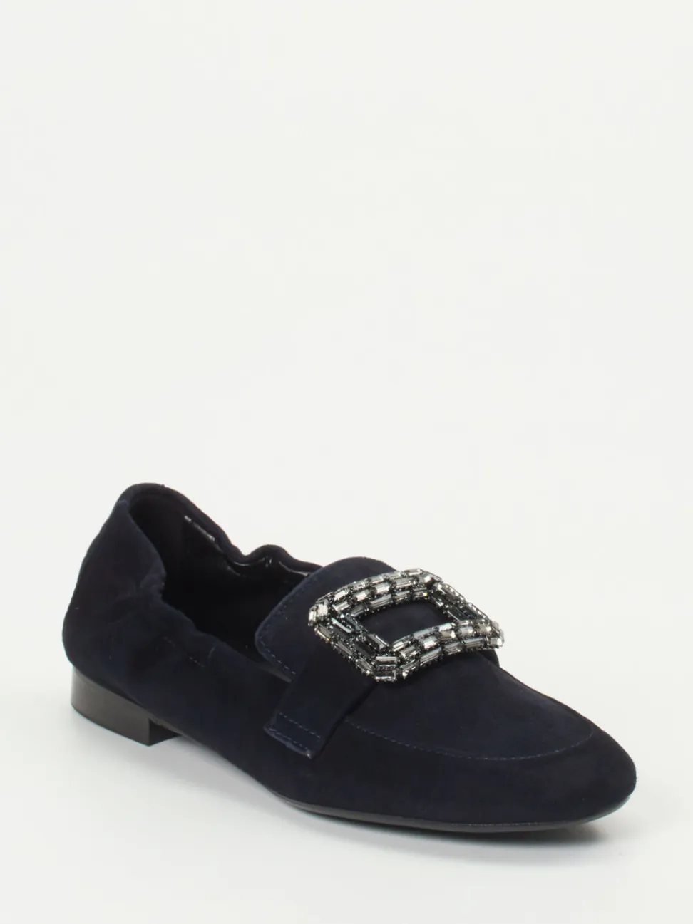 Andrea Puccini – Loafer aus Veloursleder Dunkelblau