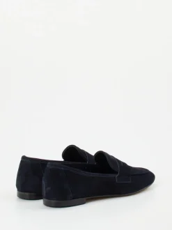 Andrea Puccini – Loafer aus Veloursleder Dunkelblau