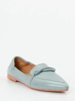 Andrea Puccini – Loafer aus Lammleder in Pastellblau