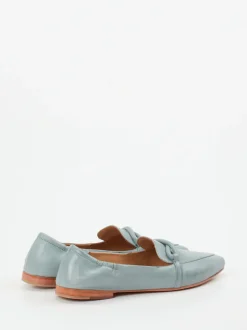 Andrea Puccini – Loafer aus Lammleder in Pastellblau