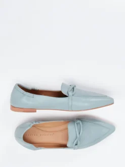 Andrea Puccini – Loafer aus Lammleder in Pastellblau