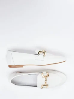 Andrea Puccini – Loafer aus Kalbleder in Offwhite