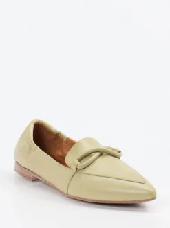 Andrea Puccini – Loafer aus Lammleder in Pastellgrün