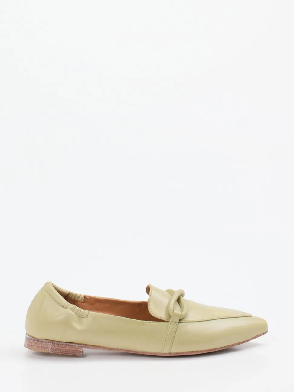 Andrea Puccini – Loafer aus Lammleder in Pastellgrün