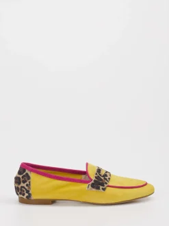Andrea Puccini – Loafer aus Veloursleder mit Leoprint