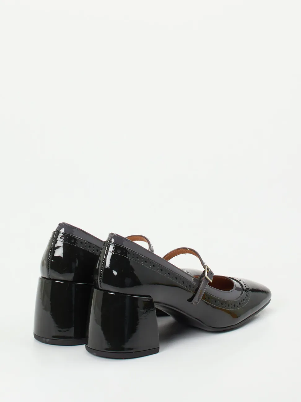 Andrea Puccini – Mary Jane Pumps aus Lackleder Schwarz