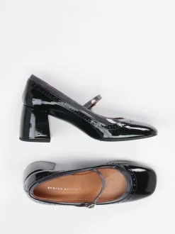 Andrea Puccini – Mary Jane Pumps aus Lackleder Schwarz