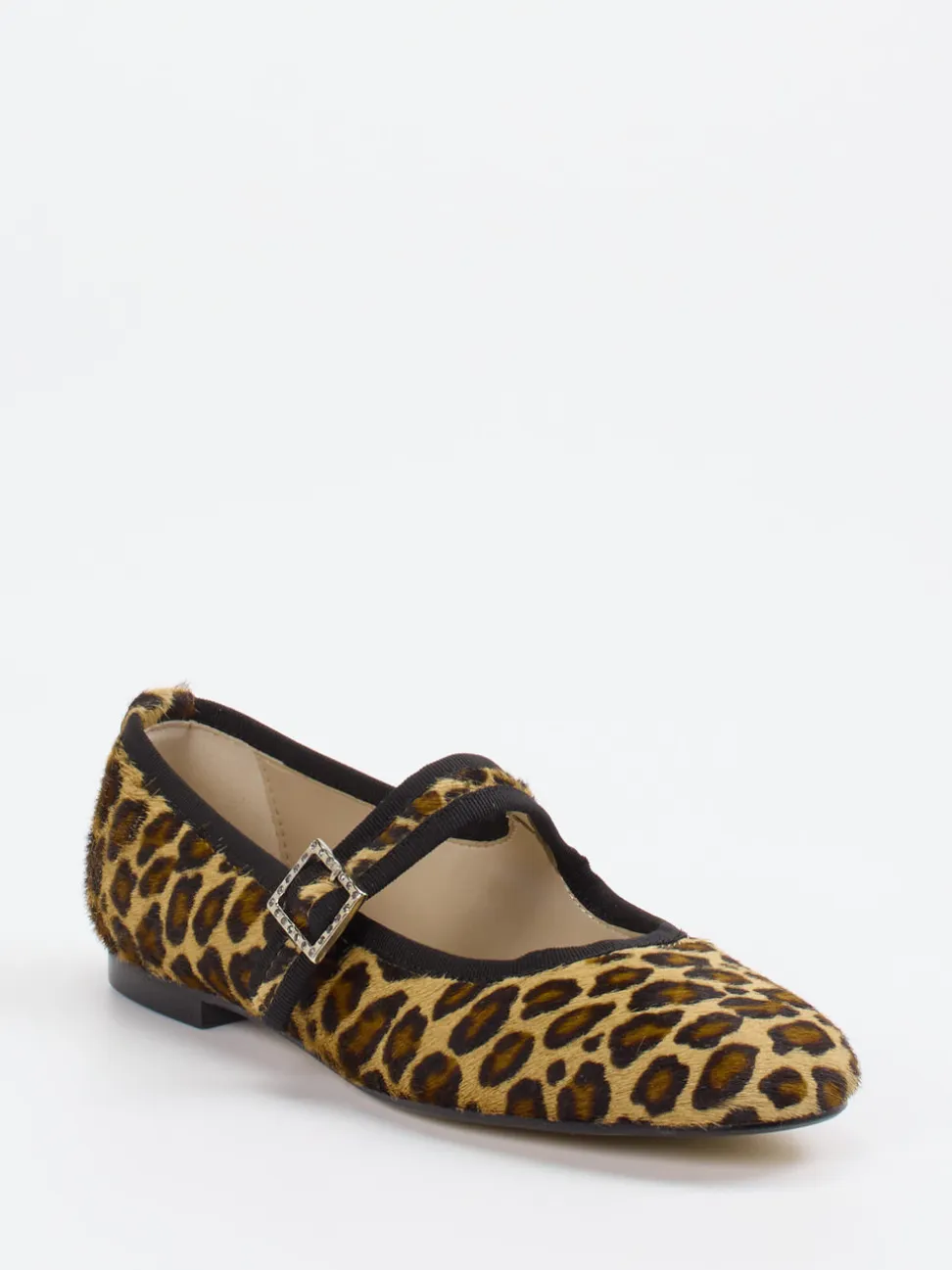 Andrea Puccini – Mary Janes aus Kalbleder im Leoprint