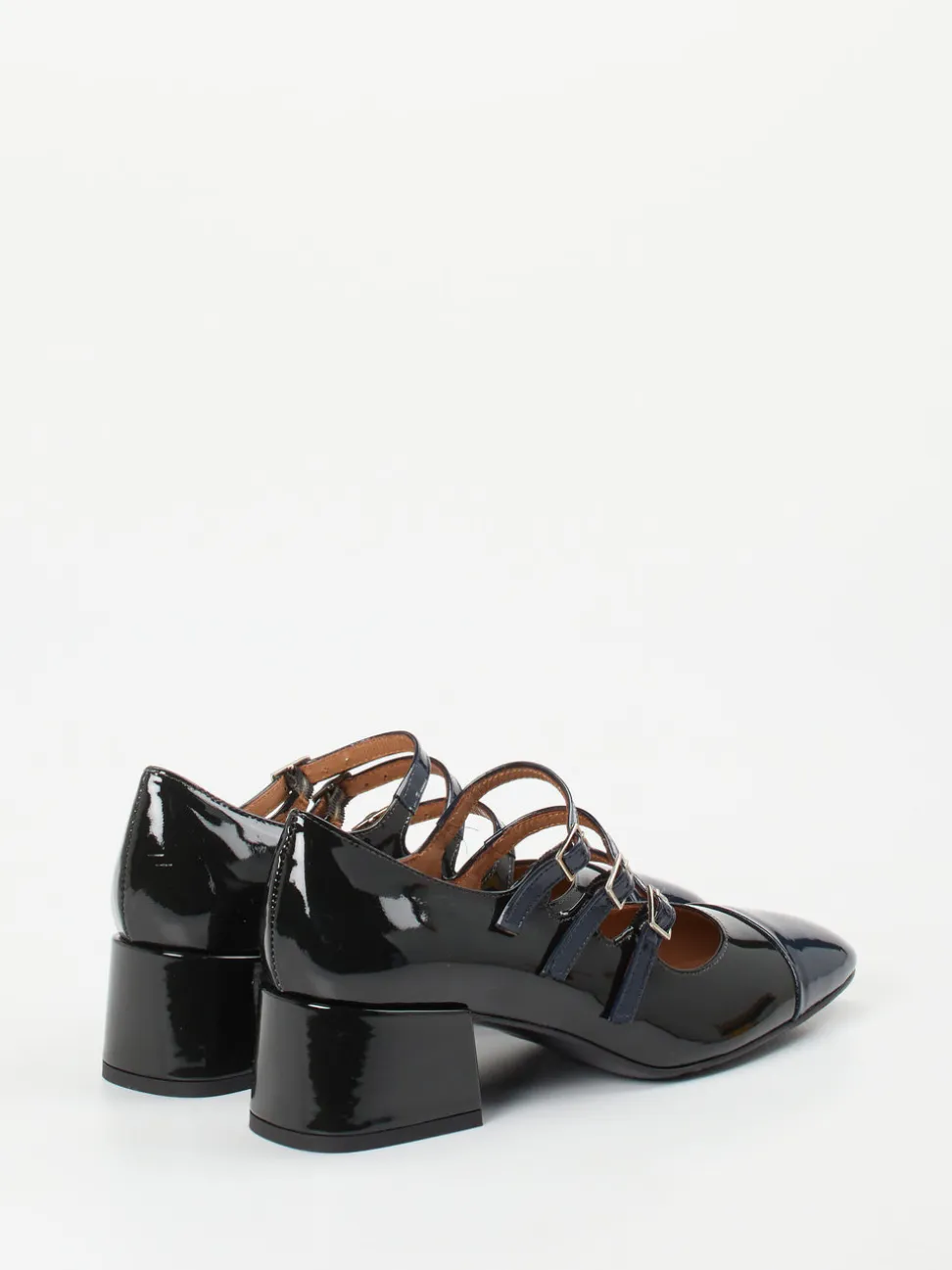 Andrea Puccini – Mary Jane Pumps aus Lackleder schwarz