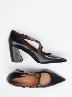 Andrea Puccini – Mary Jane Pumps aus Lammleder schwarz