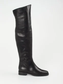 Andrea Puccini – Overknee-Stiefel aus Kalbleder schwarz