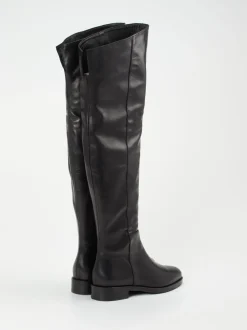 Andrea Puccini – Overknee-Stiefel aus Kalbleder schwarz