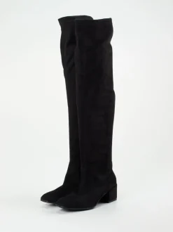 Andrea Puccini – Overknee-Stiefel aus Stretch Veloursoptik
