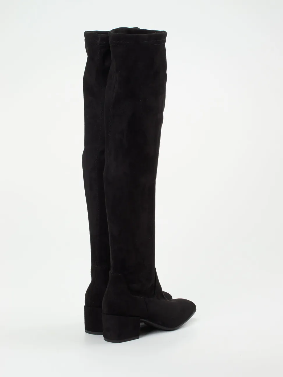 Andrea Puccini – Overknee-Stiefel aus Stretch Veloursoptik