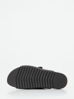 Andrea Puccini – Pantolette aus Metallicleder schwarz