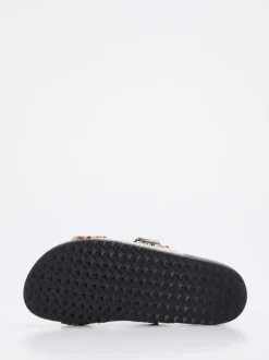 Andrea Puccini – Pantoletten aus Metallicleder Schwarz