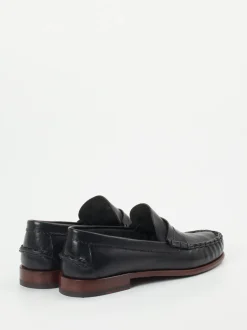 Andrea Puccini – Penny Loafer aus Kalbleder Schwarz