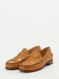 Andrea Puccini – Penny Loafer aus Kalbleder Cognac