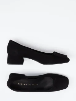Andrea Puccini – Pumps aus Veloursleder Schwarz