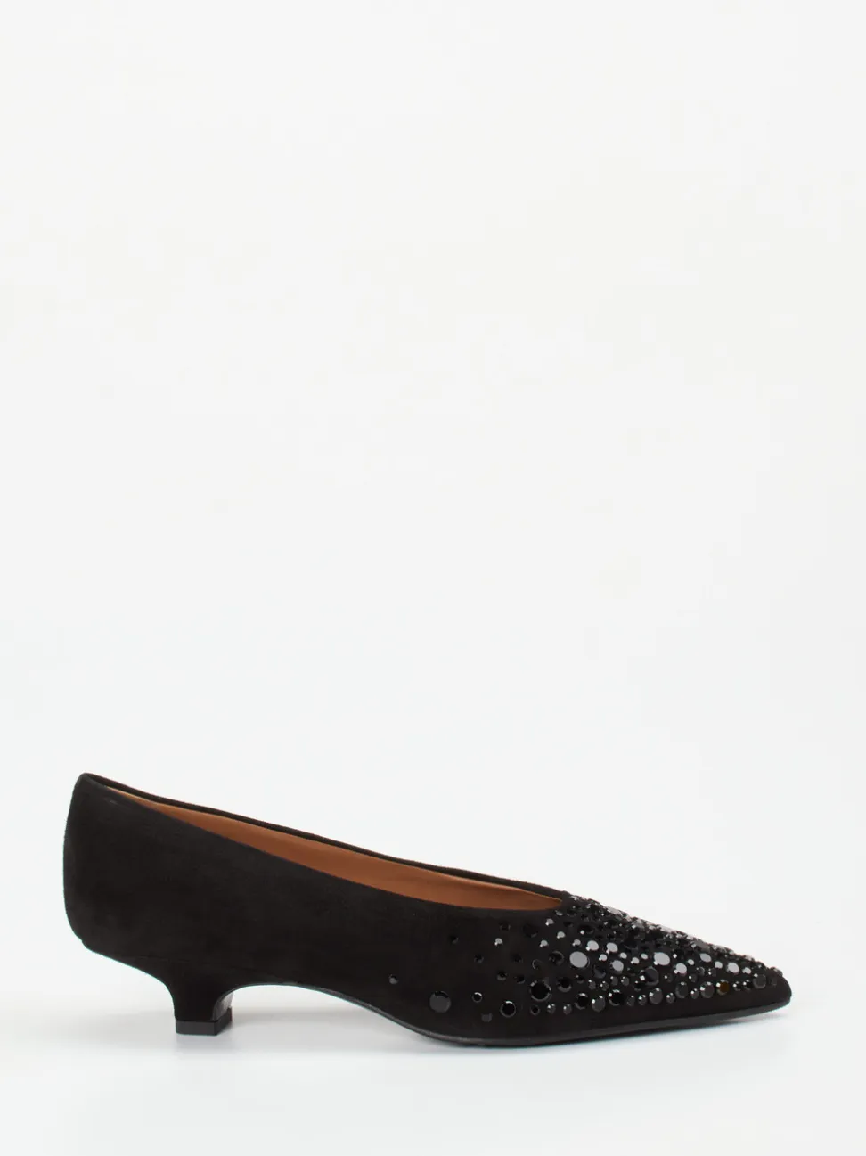 Andrea Puccini – Pumps aus Veloursleder schwarz