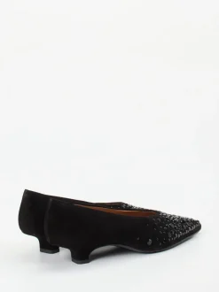 Andrea Puccini – Pumps aus Veloursleder schwarz