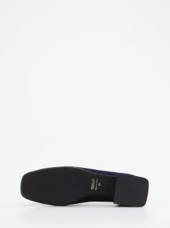 Andrea Puccini – Pumps aus Veloursleder Dunkelblau