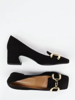 Andrea Puccini – Pumps aus Veloursleder Schwarz