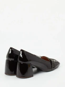 Andrea Puccini – Pumps aus Lackleder in Schwarz-Grün