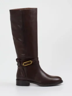 Andrea Puccini – Reitstiefel aus Glattleder Dunkelbraun