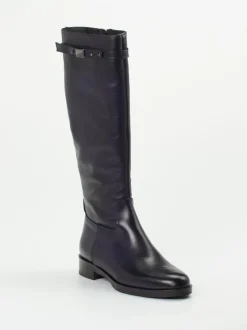 Andrea Puccini – Reitstiefel aus Kalbleder in Blau