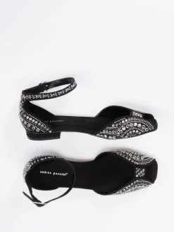 Andrea Puccini – Sandalen aus Textil in Schwarz