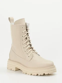 Andrea Puccini – Schnürboots aus Kalbleder Beige