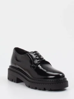 Andrea Puccini – Schnürschuh aus Lackleder Schwarz
