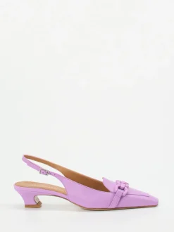 Andrea Puccini – Slingback-Pumps aus Lammleder Flieder