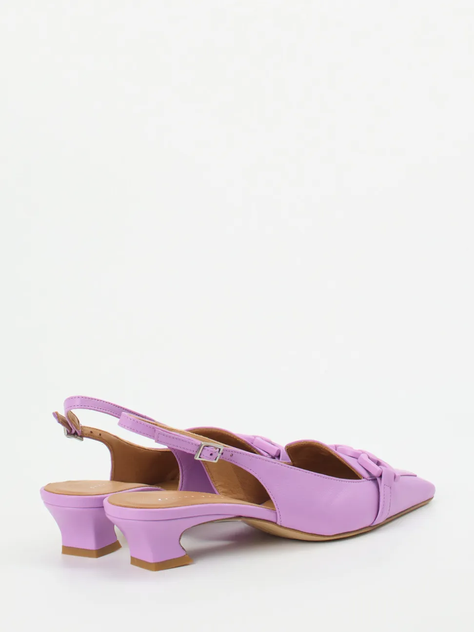 Andrea Puccini – Slingback-Pumps aus Lammleder Flieder