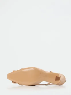 Andrea Puccini – Slingback-Pumps aus Lammleder beige