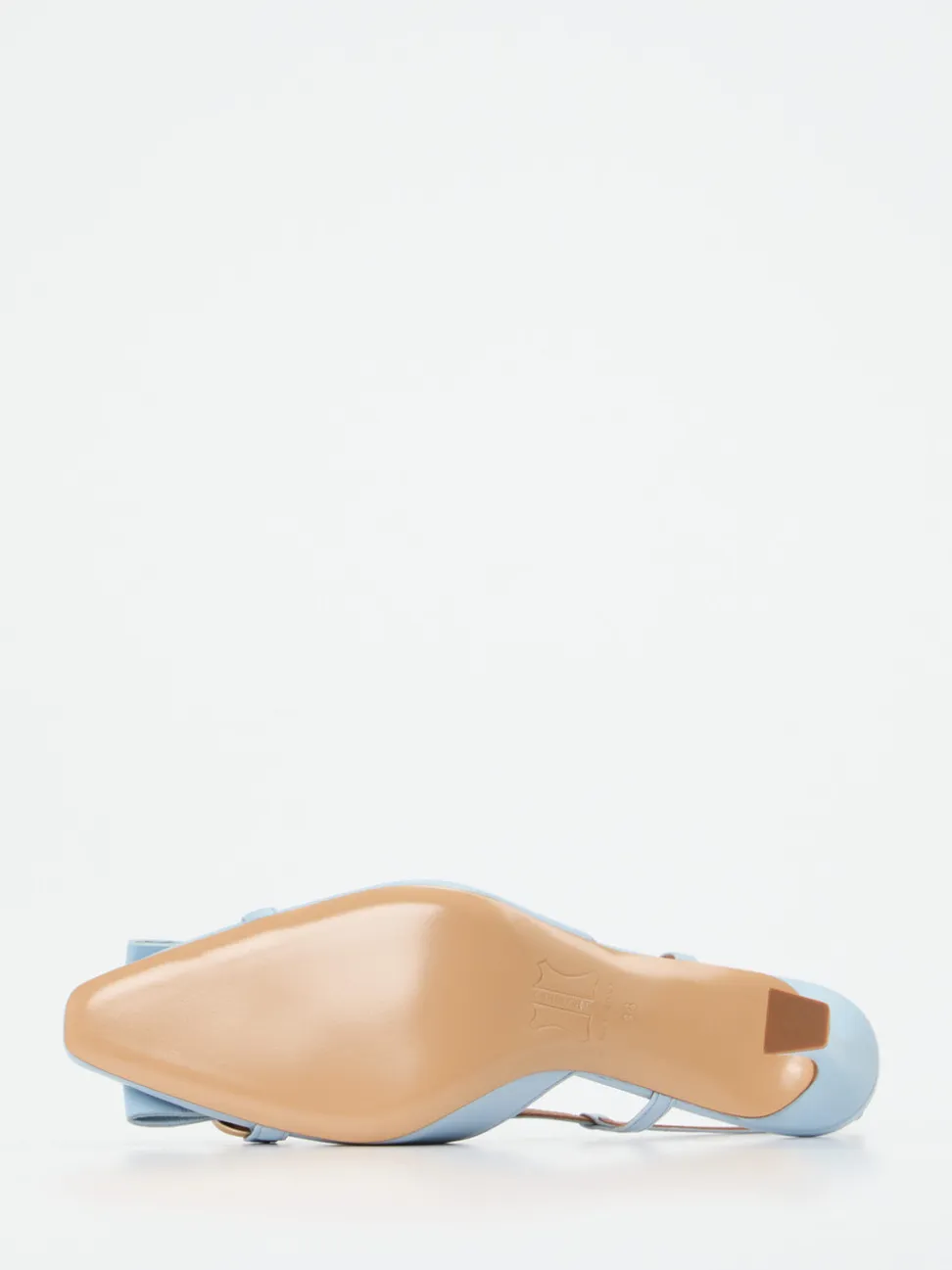 Andrea Puccini – Slingback-Pumps aus Lammleder hellblau