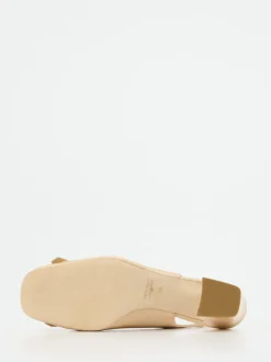 Andrea Puccini – Slingpumps aus Lackleder beige