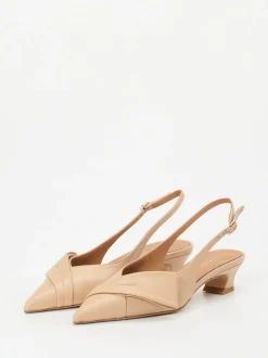 Andrea Puccini – Slingpumps aus Lammleder beige