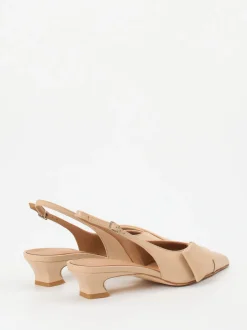 Andrea Puccini – Slingpumps aus Lammleder beige