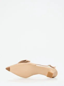 Andrea Puccini – Slingpumps aus Lammleder beige